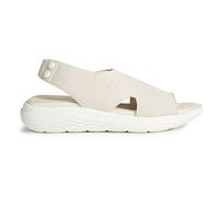 Geox Femme D Spherica Ec5 Sandales, Ecru, 41 EU