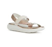 Geox Femme D Spherica Ec5W A Sandales, Cream/Dk Skin, 39 EU