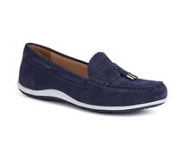 Geox Femme D Vega MOC A Moccasin, Bleu Marine, 36.5 EU