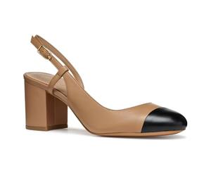 Geox Femme D VIRNILISA 65 A Pompe, Beige/Black, 38.5 EU