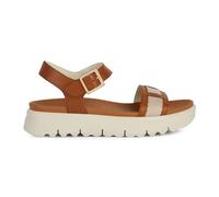 Geox Femme D Xand 2.1s C Slide Sandal, Ochre White, 35 EU