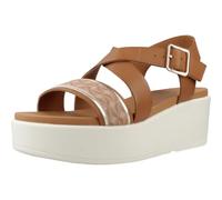 Geox Femme D XAND 2.2S A Sandale compensée, Camel/Nude, 41 EU