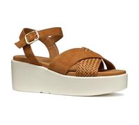 Geox Femme D XAND 2.2S B Sandale compensée, Cognac, 38 EU