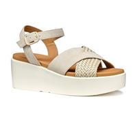 Geox Femme D XAND 2.2S B Sandale compensée, Lt Taupe, 36 EU