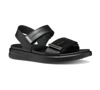 Geox Femme D XAND 2S E Sandale, Black/Gun, 37 EU