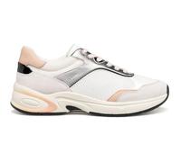 Geox Femme D Zarvia A Basket, Blanc/Argent, 41 EU