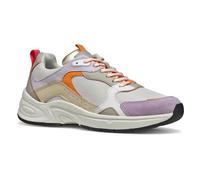 Geox Femme D ZARVIA A Basket, Off White/Lilac, 40 EU