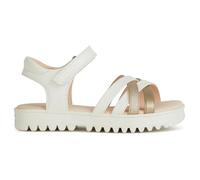 Geox Femme J Sandal Coralie Gir, White Platinum, 37 EU