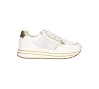 Geox Femme D Kency E Basket, White Lt Gold, 37 EU