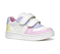 Geox B ECLYPER Girl A, Basket Fille, White/Lt Yellow,