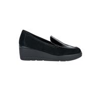 Geox Mocassin compensé Ilde Cuir Suède+Syn.Pat Femme Noir 40
