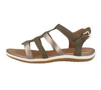 Geox Fille D Sandal Vega A, Sage Dk Beige, 35 EU