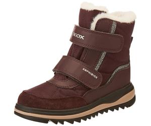 Geox Fille J Adelhide Girl À Partir de Bateau cheville, Dk Burgundy, 34 EU