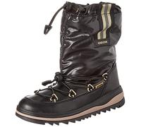 Geox Fille J Adelhide Girl B Ab Bottes, Black/Gold, 32 EU