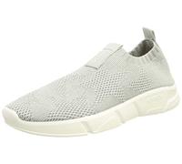 Geox Fille J Aril Girl E Sneakers, Silver, 34 EU