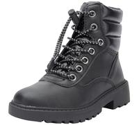 Geox Fille J Casey Girl Abx Bateau cheville, Noir, 34 EU