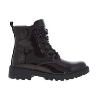 Geox Fille J Casey Girl Bateau cheville, Dk Burgundy Black, 34 EU