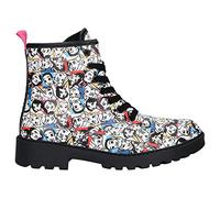Geox Fille J Casey Girl D Bottines, White/Multicolor, 37 EU