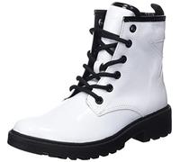 Geox Fille J Casey Girl G Bottines, White/Black, 32 EU
