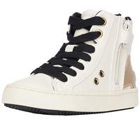 Geox Fille J Kalispera Girl Basket, Lt Ivory Platinum, 26 EU