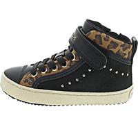 Geox Fille J Kalispera Girl I Sneakers, Black/Whisky, 27 EU