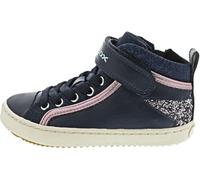 Geox Fille J Kalispera Girl M Basket, Navy Dk Silver, 35 EU