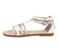 Geox Fille J Karly Girl Sandal, White Lt Rose, 29 EU
