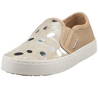 Geox Fille J Kilwi Girl D Sneakers, Beige/Silver, 24 EU