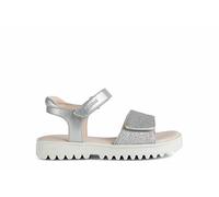Geox Fille J Sandal Coralie Gir Sandales, Silver, 36 EU