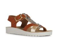 Geox Fille J Sandal Costarei Gi, Biscuit Platinum, 29 EU