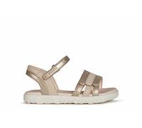 Geox Fille J Sandal Haiti Girl Sandales, Platinum, 28 EU
