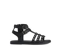 Geox Fille J Sandal Karly Girl Sandales, Black, 31 EU