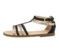 Geox Fille J Sandal Karly Girl Sandales, Black/Platinum, 41 EU