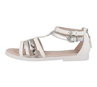 Geox Fille J Sandal Karly Girl Sandales, White/Silver, 29 EU