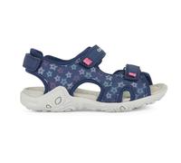Geox Fille J Sandal Whinberry G, Bleu Marine Fuchsia, 29 EU