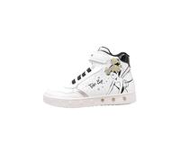 Geox Fille J Skylin Girl Basket, White Black, 30 EU