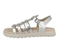 Geox Fille J Soleima Gir Sandal, Argenté, 38 EU