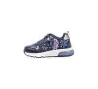 Geox Fille J Spaceclub Girl D Sneakers, Navy/Platinum, 33 EU