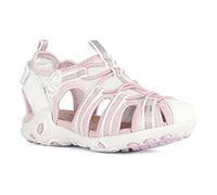 Geox Fille J Whinberry G Sandal, Blanc Rose, 32 EU