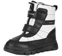 Geox Fille J Willaboom Girl Bateau cheville, White Black, 30 EU