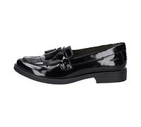 Geox Fille Jr Agata A Mocassins, Black, 28 EU