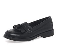Geox Fille Jr Agata A Mocassins, Black, 39 EU