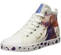 Geox Fille Jr Ciak Girl F Sneakers, White/Multicolor, 35 EU