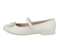 Geox Fille Jr Plie' Ballet Flat, Blanc, 33 EU