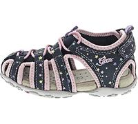 Geox Fille Jr Sandal Roxanne A Sandales, Navy/Pink, 28 EU