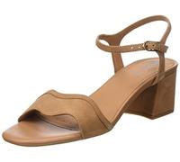 Geox Fille New Eraklia 50 Racine Accueil Femme Sandales-et-nu-pieds, Camel, 36 EU