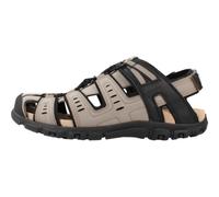 Geox - Flat Sandales - Homme - Chaussures - Brun - Taille: 45 EU