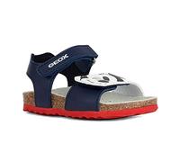Geox Garçon B Chalki Boy Sandal, Bleu Marine Blanc Optique, 26 EU