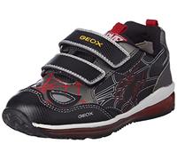 Geox Garçon B Todo Boy A Sneakers, Black/Leather, 22 EU