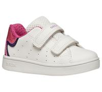 Geox Garçon Fille B Eclyper Girl Basket, Blanc/Fuchsia, 27 EU